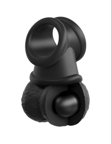 KING COCK - ELITE KIT ARNES AJUSTABLE DELUXE ANILLO CON TESTICULOS & DILDO 20.3 CM