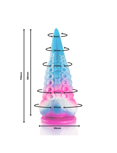 EPIC - SCYLLA DILDO TENTÁCULO AZUL TAMAÑO PEQUEÑO