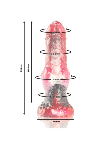 EPIC - HELIOS DILDO CON TESTÍCULOS CALOR Y ÉXTASIS