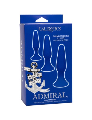 ADMIRAL - KIT 3 PLUG ANAL AZUL