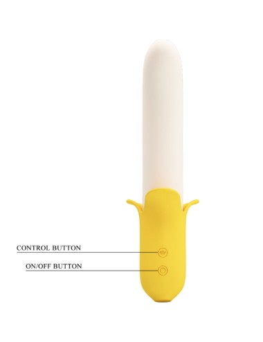 PRETTY LOVE - BANANA GEEK SUPER POWER 7 VIBRACIONES UP&DOWN SILICONA NEGRO