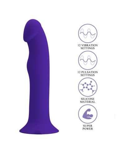 PRETTY LOVE - MURRAY YOUTH DILDO VIBRADOR & RECARGABLE VIOLETA