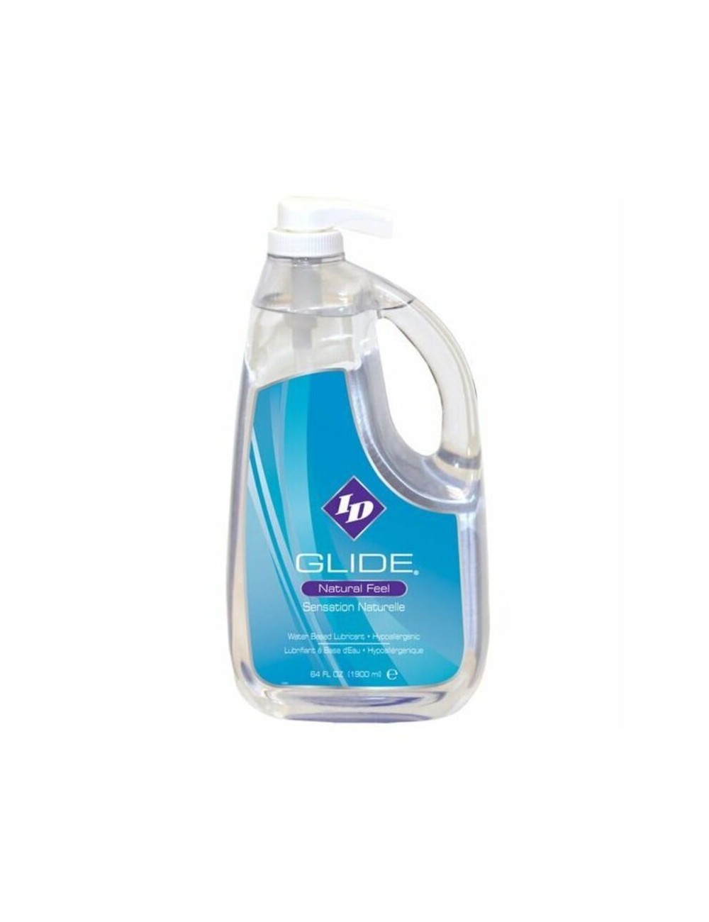ID GLIDE - LUBRICANTE BASE AGUA + HIPOALERGENICO NATURAL FEEL 1900 ML