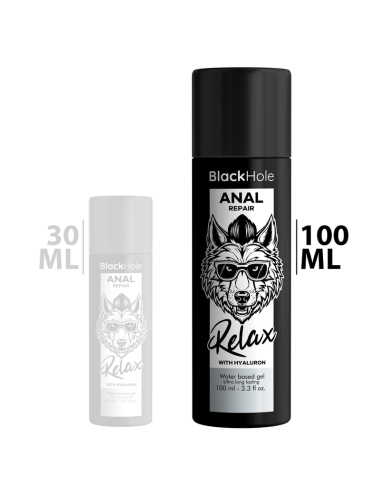 BLACK HOLE - ANAL REPAIR BASE AGUA RELAX CON HYALURON 100 ML