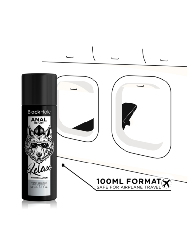 BLACK HOLE - ANAL REPAIR BASE AGUA RELAX CON HYALURON 100 ML