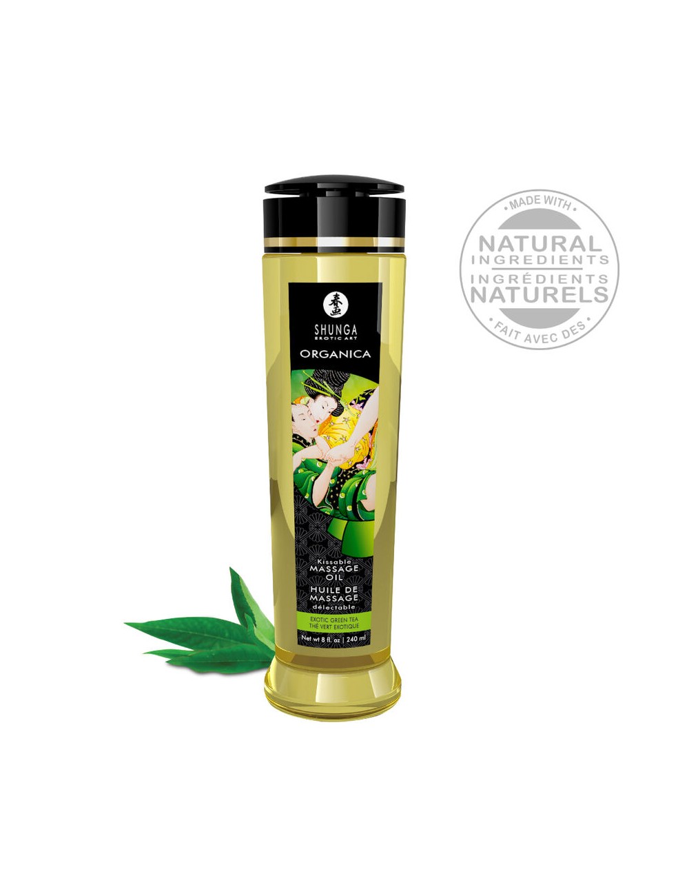 SHUNGA - ACEITE DE MASAJE ORGANICO TE VERDE 240 ML