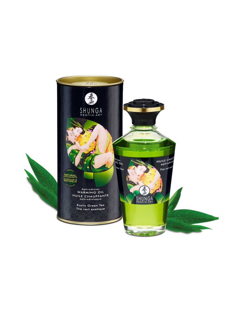 SHUNGA - ACEITE MASAJE EFECTO CALOR TE VERDE ORGANICO 100 ML SHUNGA - ACEITE MASAJE EFECTO CALOR TE VERDE ORGANICO 100 ML