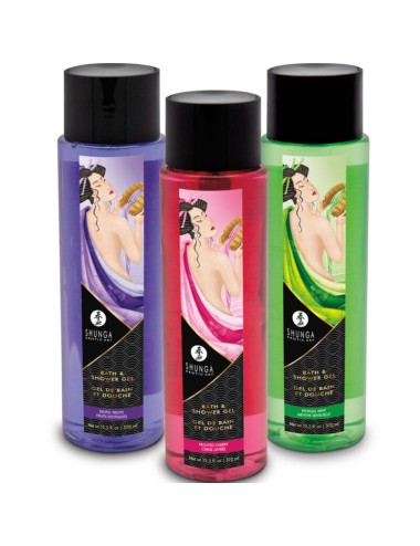 SHUNGA - GEL DE BAÑO & DUCHA CEREZA 370 ML