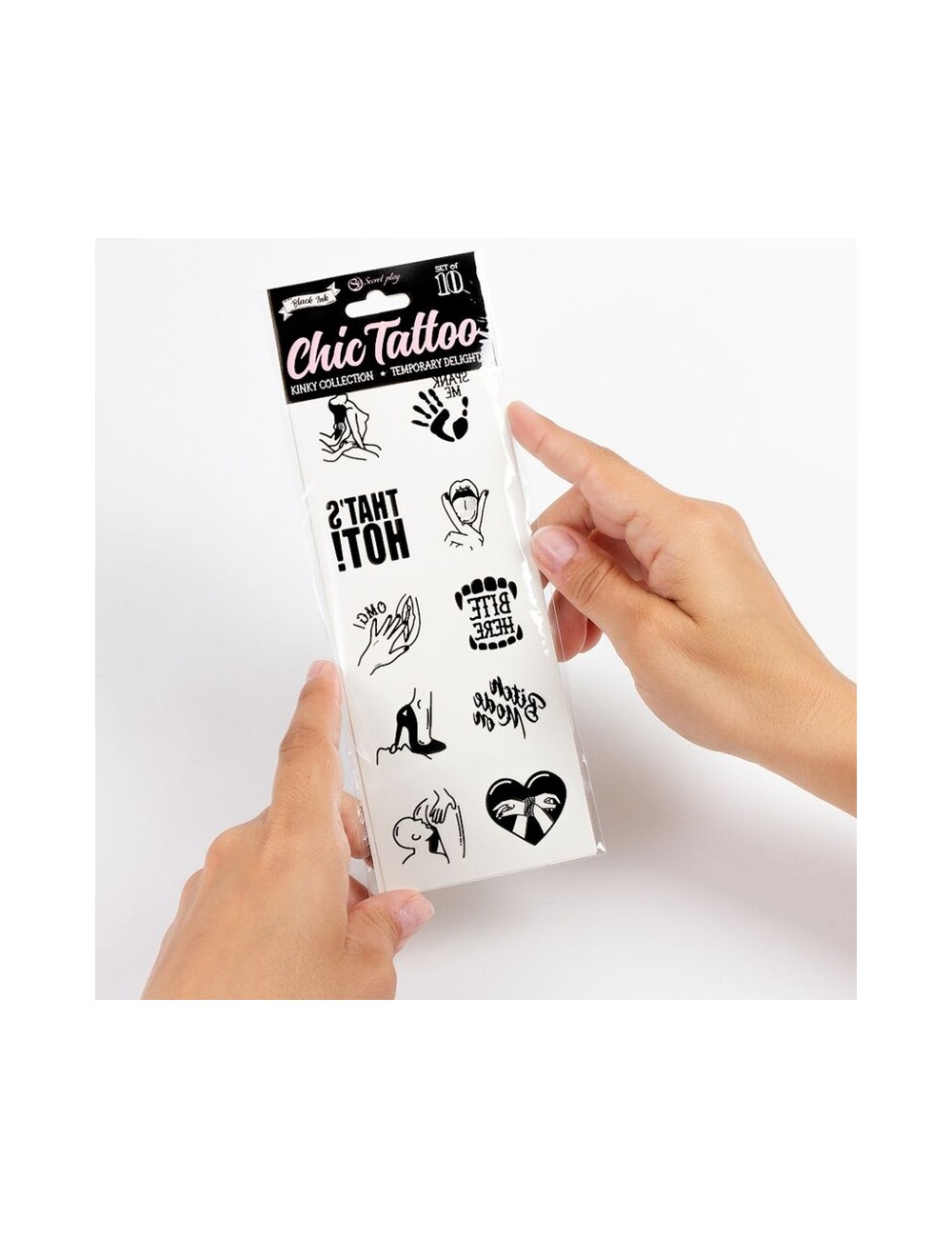 SECRET PLAY - SET DE 10 TATTOOS TEMPORALES KINKY COLLECTION SECRET PLAY - SET DE 10 TATTOOS TEMPORALES KINKY COLLECTION