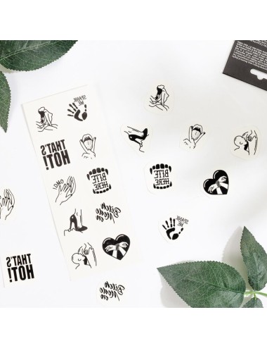 SECRET PLAY - SET DE 10 TATTOOS TEMPORALES KINKY COLLECTION