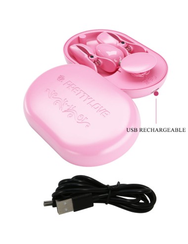 PRETTY LOVE - SURPRISE BOX PINZAS ELECTRO ESTIMULACION ROSA