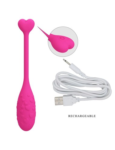 PRETTY LOVE - HUEVO VIBRADOR PESCADOR ROSA CONTROLADO POR APP