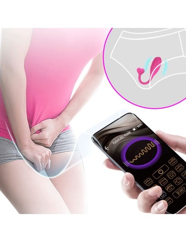 PRETTY LOVE - HUEVO VIBRADOR PESCADOR ROSA CONTROLADO POR APP