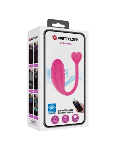 PRETTY LOVE - HUEVO VIBRADOR PESCADOR ROSA CONTROLADO POR APP