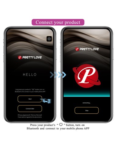 PRETTY LOVE - HECTOR VIBRADOR ELECTROSHOCK POR CONTROL POR APP LILA