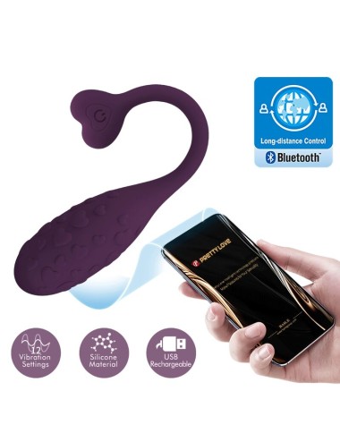 PRETTY LOVE - FISHERMAN HUEVO VIBRADOR LILA CONTROLADO POR APP