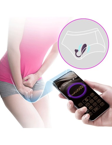 PRETTY LOVE - FISHERMAN HUEVO VIBRADOR LILA CONTROLADO POR APP