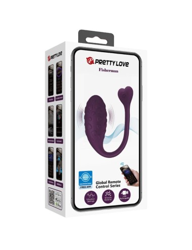 PRETTY LOVE - FISHERMAN HUEVO VIBRADOR LILA CONTROLADO POR APP