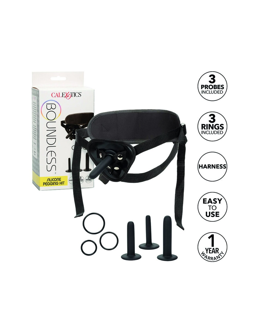 CALIFORNIA EXOTICS - BOUNDLESS KIT DE FIJACIÓN DE SILICONA