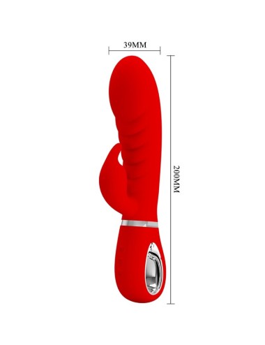 PRETTY LOVE - PRESCOTT VIBRADOR PUNTO G MULTIFUNCIÓN ROJO