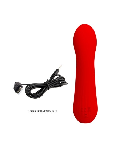 PRETTY LOVE - FAUN VIBRADOR RECARGABLE ROJO