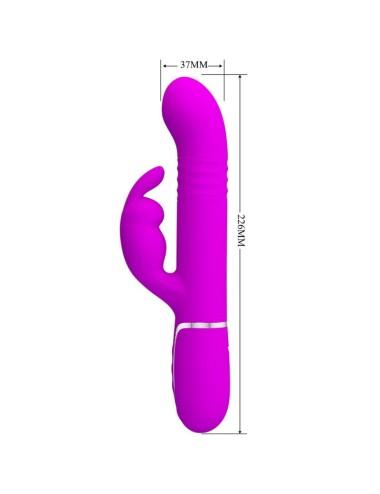 PRETTY LOVE - VIBRADOR COALE RABBIT PERLAS VIOLETA