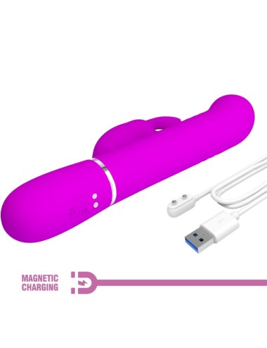 PRETTY LOVE - VIBRADOR COALE RABBIT PERLAS VIOLETA