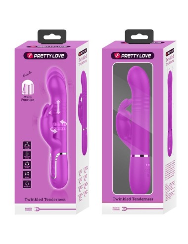 PRETTY LOVE - VIBRADOR COALE RABBIT PERLAS VIOLETA