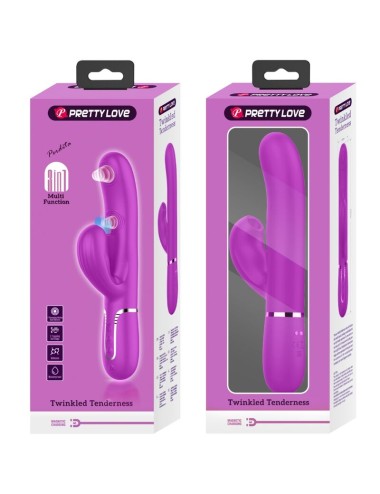 PRETTY LOVE - PERLITA VIBRADOR PUNTO G 3 EN 1 MULTIFUNCIÓN VIOETA