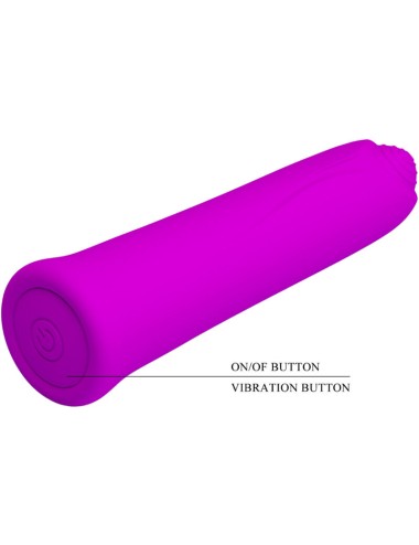 PRETTY LOVE - CURTIS MINI VIBRADOR SUPER POWER 12 VIBRACIONES SILICONA VIOLETA