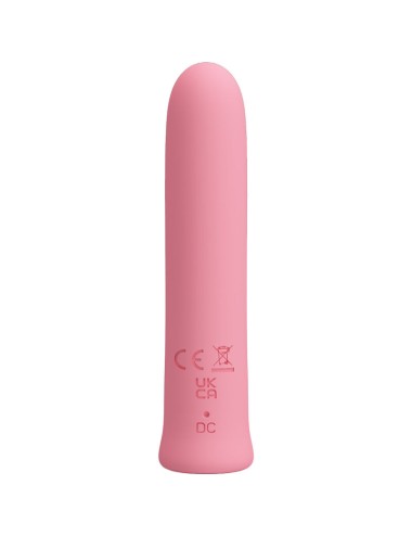 PRETTY LOVE - CURTIS MINI VIBRADOR SUPER POWER 12 VIBRACIONES SILICONA ROSA