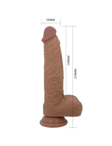 PRETTY LOVE - JONATHAN DILDO SILICONA 3 VIBRACIONES + 3 MEDIDAS INSERCIÓN CONTROL REMOTO 21 CM