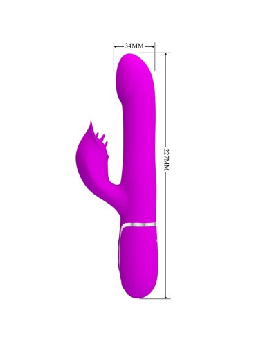 PRETTY LOVE - VIBRADOR RABBIT PERLAS VIOLETA