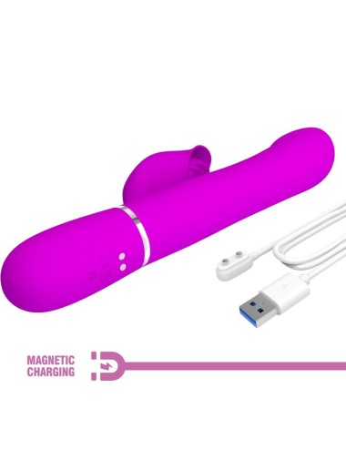 PRETTY LOVE - VIBRADOR RABBIT PERLAS VIOLETA