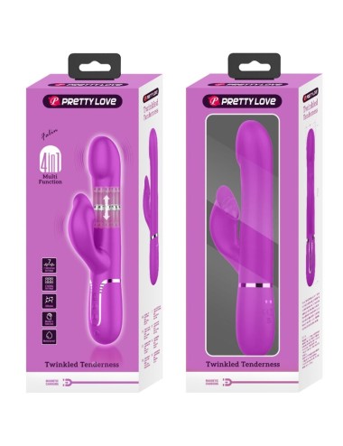 PRETTY LOVE - VIBRADOR RABBIT PERLAS VIOLETA