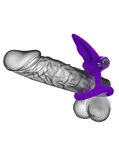 PRETTY LOVE - ANILLO VIBRADOR 10 VIBRACIONES SILICONA VIOLETA