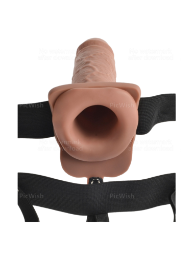 FETISH FANTASY SERIES - ARNES AJUSTABLE PENE REALISTICO CON TESTICULOS RECARGABLE Y VIBRADOR 17.8 CM