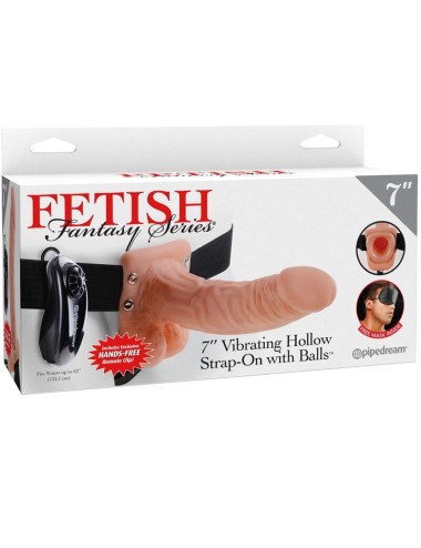 FETISH FANTASY SERIES - ARNES AJUSTABLE CONTROL REMOTO PENE REALISTICO CON TESTICULOS 17.8 CM