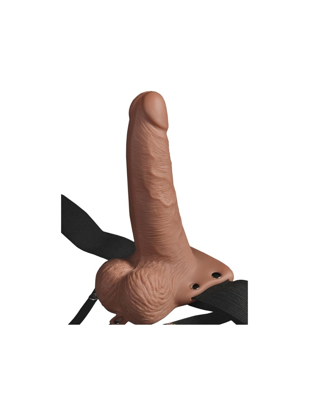 FETISH FANTASY SERIES - ARNES AJUSTABLE PENE REALISTICO CON TESTICULOS RECARGABLE Y VIBRADOR 15 CM