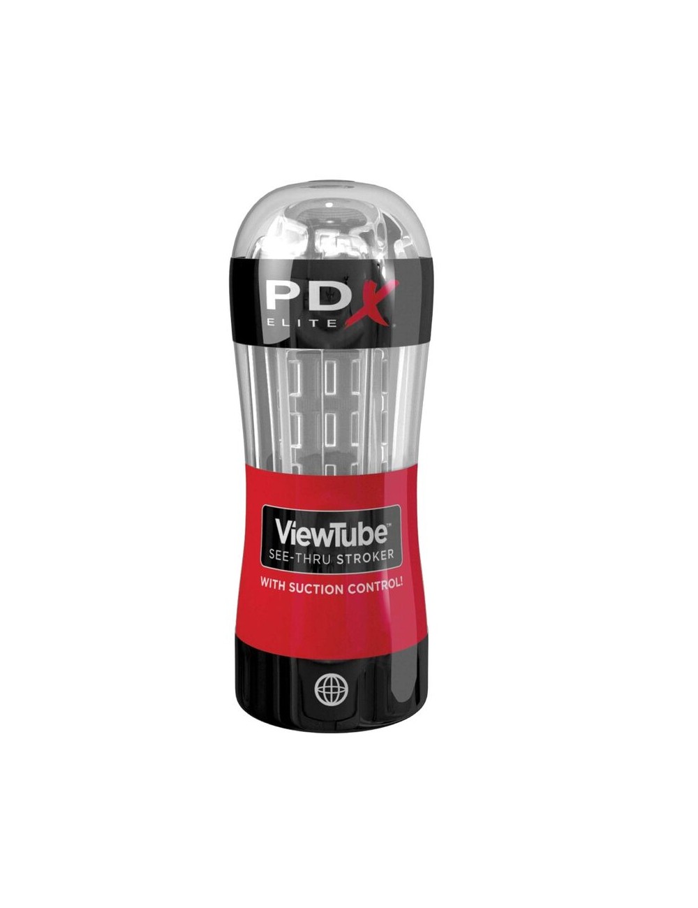 PDX ELITE - MASTURBADOR STROKER VIEWTUBE CONTROL SUCCION TRANSPARENTE