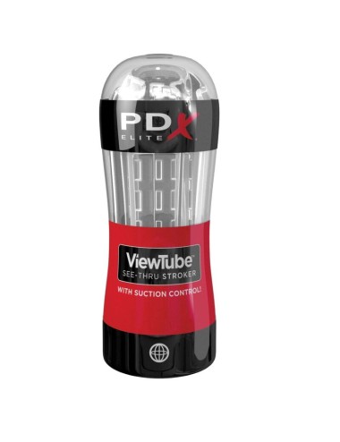 PDX ELITE - MASTURBADOR STROKER VIEWTUBE CONTROL SUCCION TRANSPARENTE