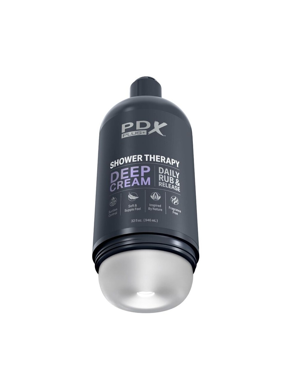 PDX PLUS - MASTURBADOR STROKER DISEÑO DISCRETO DE BOTE CHAMPU DEEP CREAM