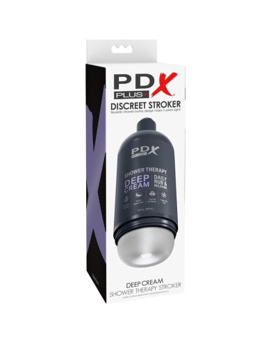 PDX PLUS - MASTURBADOR STROKER DISEÑO DISCRETO DE BOTE CHAMPU DEEP CREAM