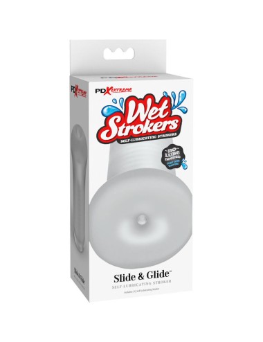 FETISH FANTASY EXTREME - MASTURBADOR MASCULINO SILICONA SLIDE & GLIDE TRANSPARENTE