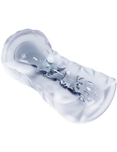 PRETTY LOVE - MASTURBADOR MASCULINO FANTASY ESPIRAL INTERNA Y BOLAS TRANSPARENTE