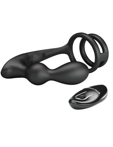 PRETTY LOVE - MARSHALL ANILLO PARA PENE + PLUG ANAL VIBRATORIO & CONTROL REMOTO