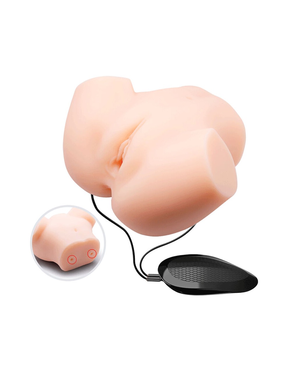 CRAZY BULL - VAGINA Y ANO REALISTICOS DOBLE VIBRACION