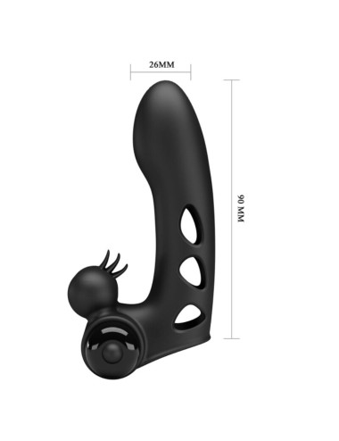 PRETTY LOVE - ORLANDO FUNDA DE DEDO VIBRADOR NEGRO