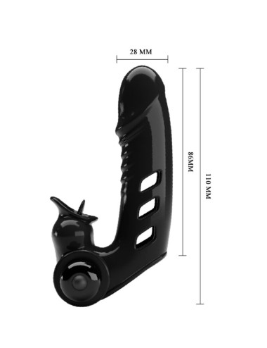 PRETTY LOVE - CORBIN FUNDA DEDO VIBRADOR NEGRO