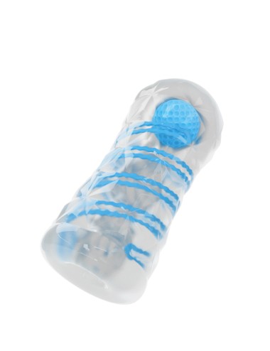 PRETTY LOVE - MASTURBADOR PEQUEÑO CON ESPIRALES AZUL